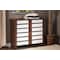 Baxton Studio Gisela Oak and White 2-tone Shoe Cabinet With 2 Doors 118-6518 - alternate 4